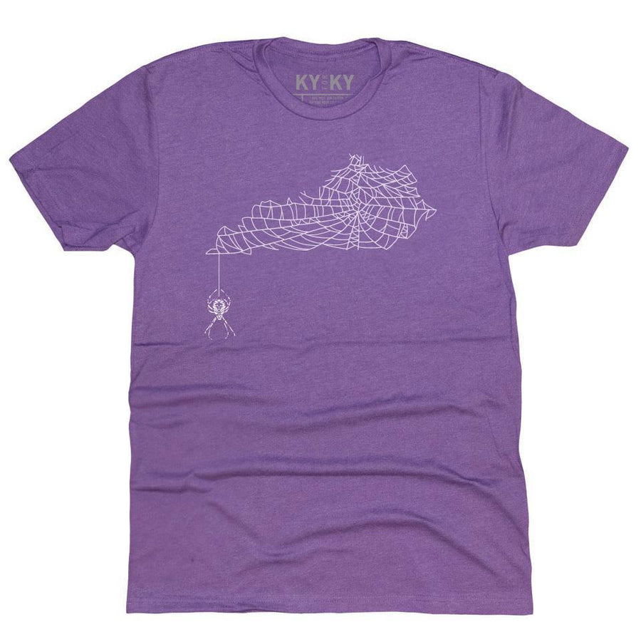 Spider Web KY Shape T-Shirt (Purple)