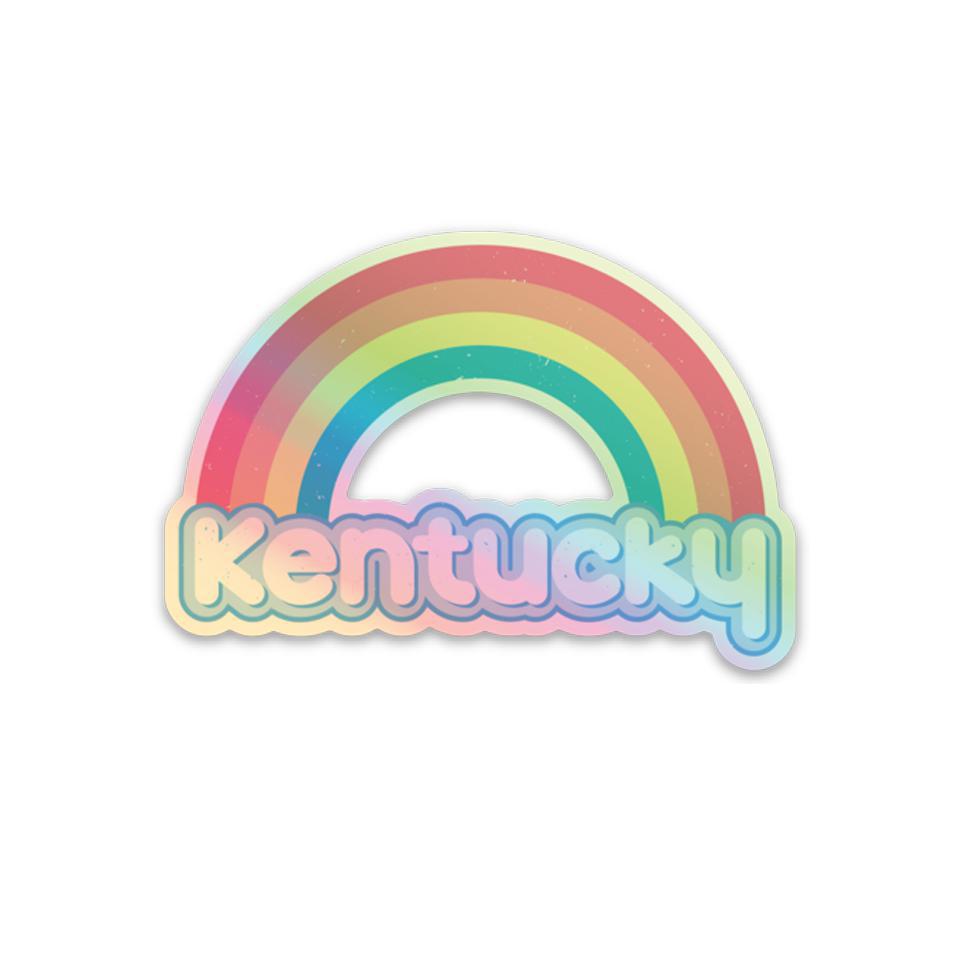 Holographic Kentucky Rainbow Sticker