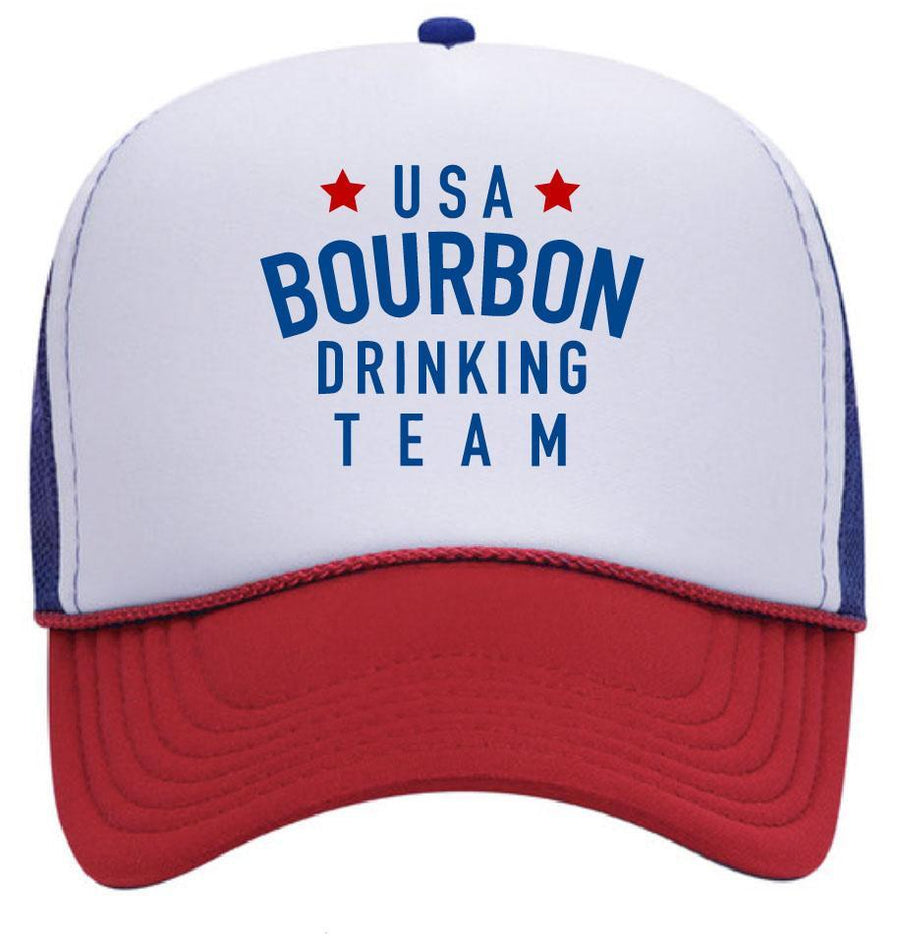 USA Bourbon Drinking Team Trucker Hat