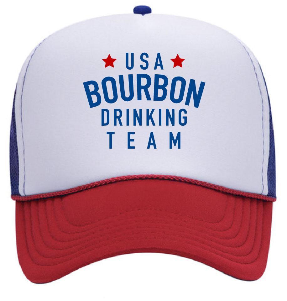 USA Bourbon Drinking Team Trucker Hat