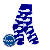 KY Shape Socks (Blue and White)