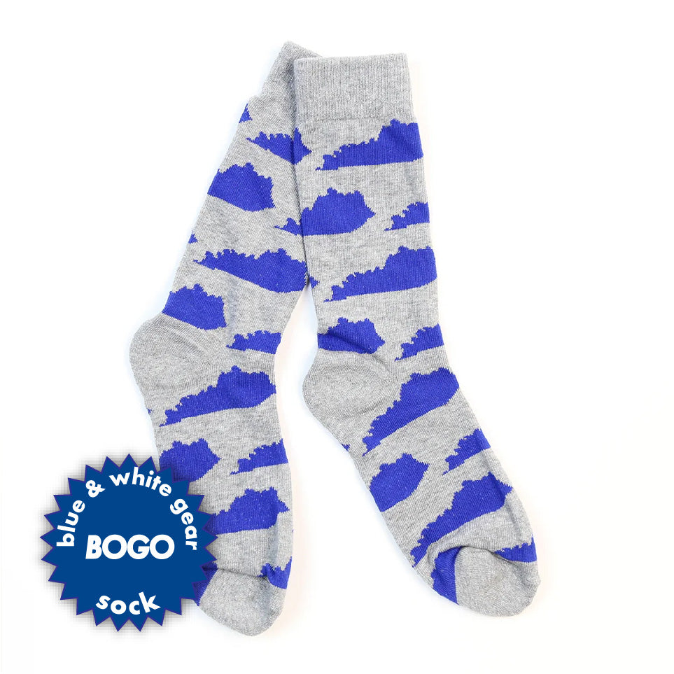 KY Shape Socks (Grey and Blue)