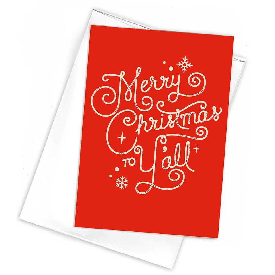 Merry Christmas to Y'all Greeting Card