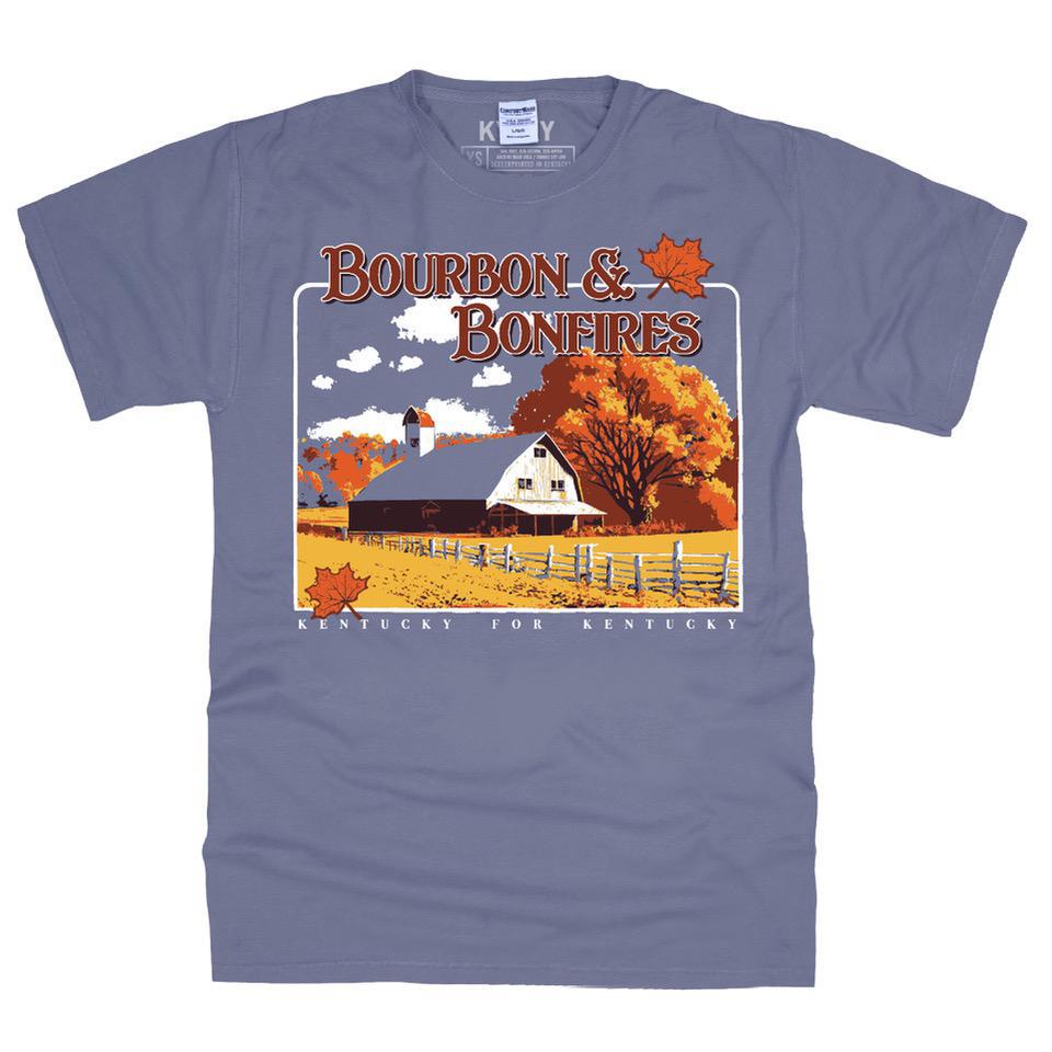 Bourbon and Bonfires T-Shirt (Slate)