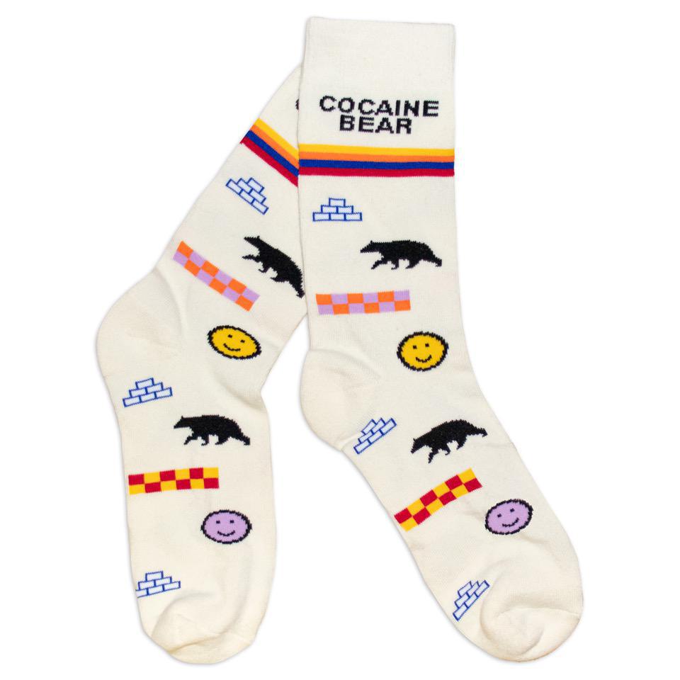 Cocaine Bear & Smiley Socks