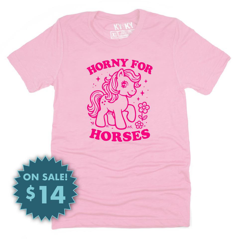 Horny For Horses T-Shirt
