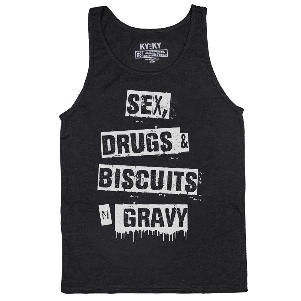 Sex Drugs Biscuits and Gravy Tank Top