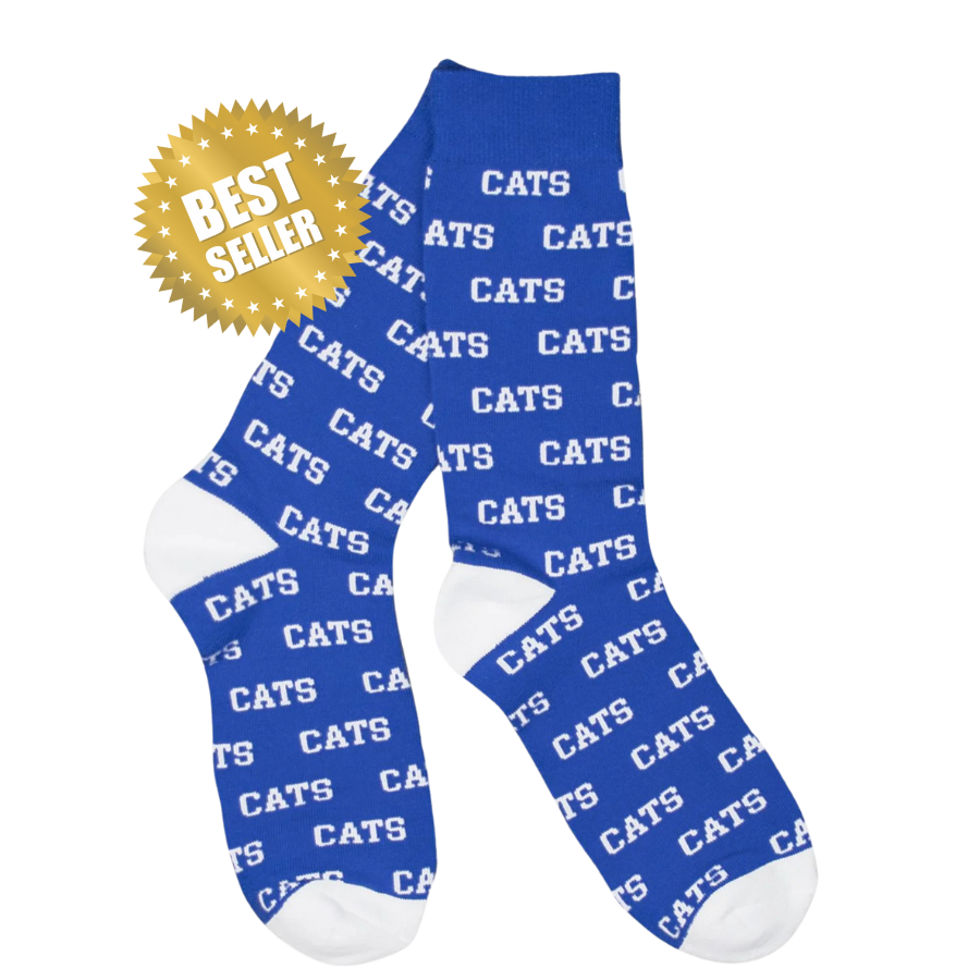 CATS Socks (Blue and White)