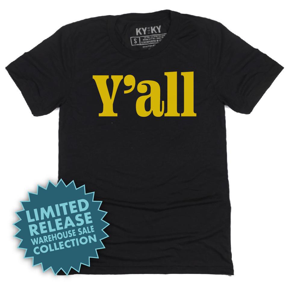 *Limited Release* Y'all T-Shirt (Black/Yellow)