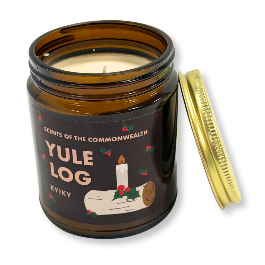 Yule Log Candle