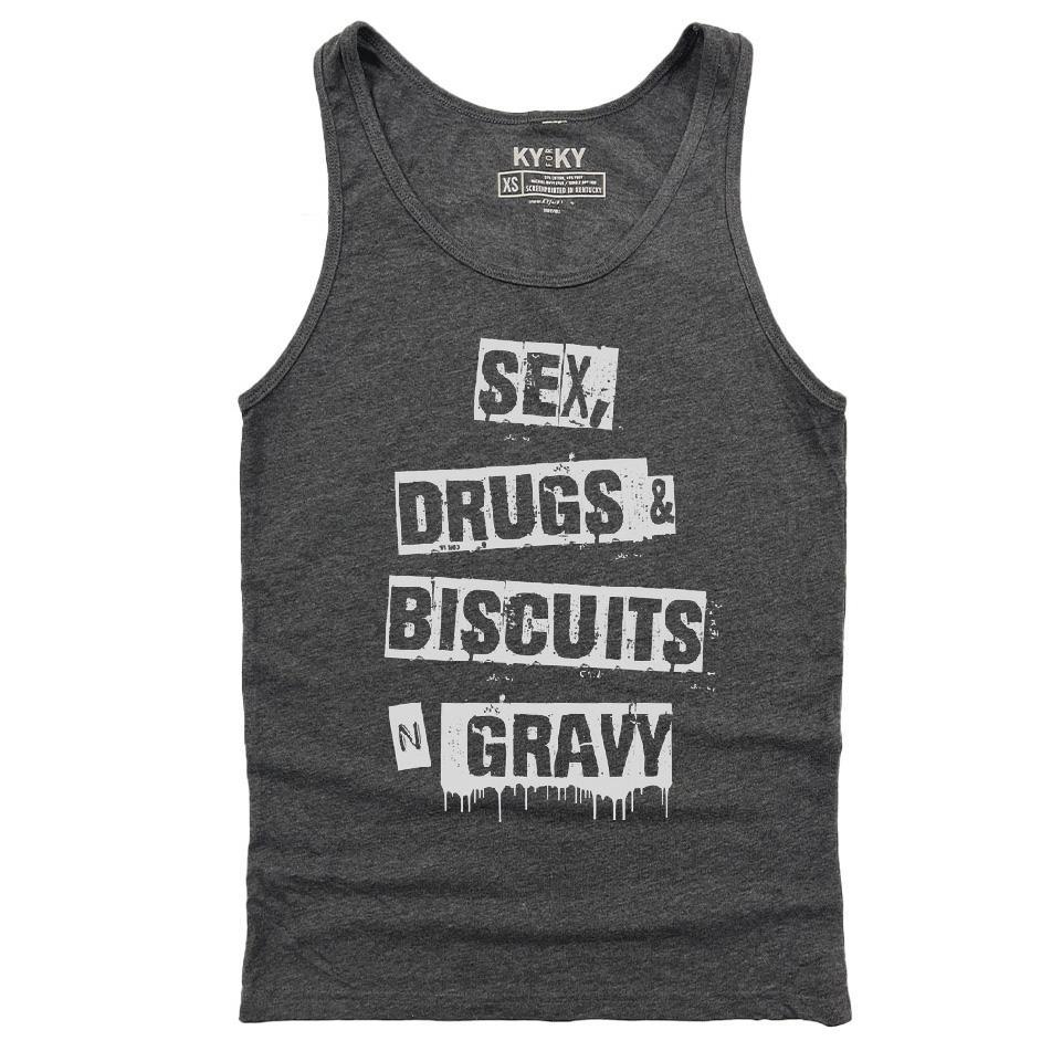 Sex Drugs Biscuits and Gravy Tank Top