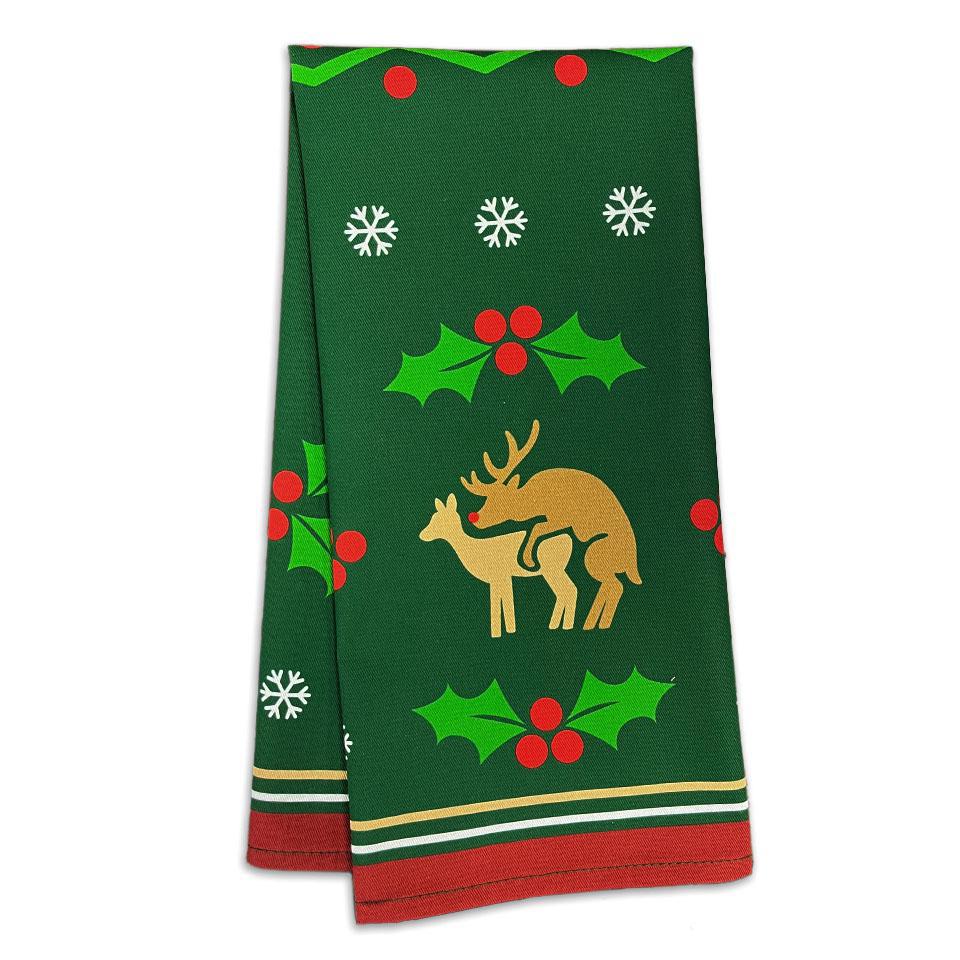 Reindeer Humping Tea Towel