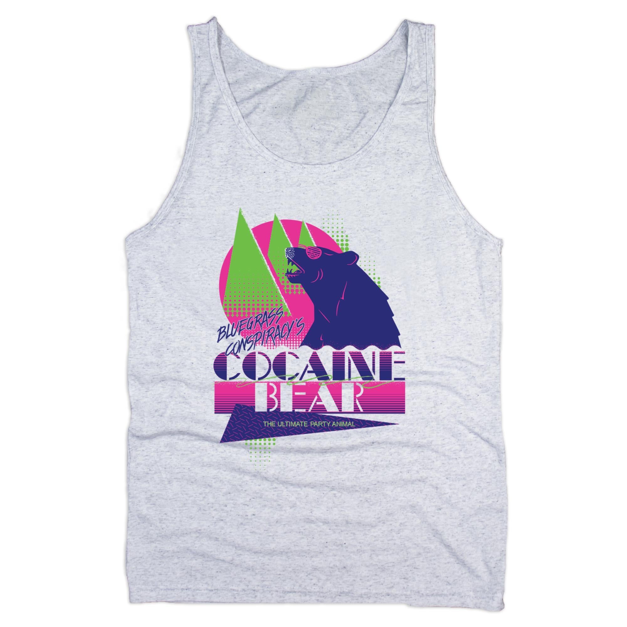 Cocaine Bear: The Ultimate Party Animal Tank Top (White)-Tank Top-KY for KY Store