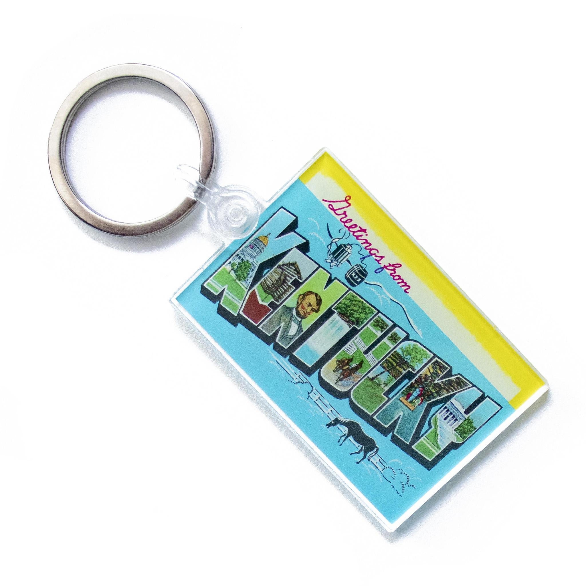 Greetings From Kentucky Keychain-Odds and Ends-KY for KY Store