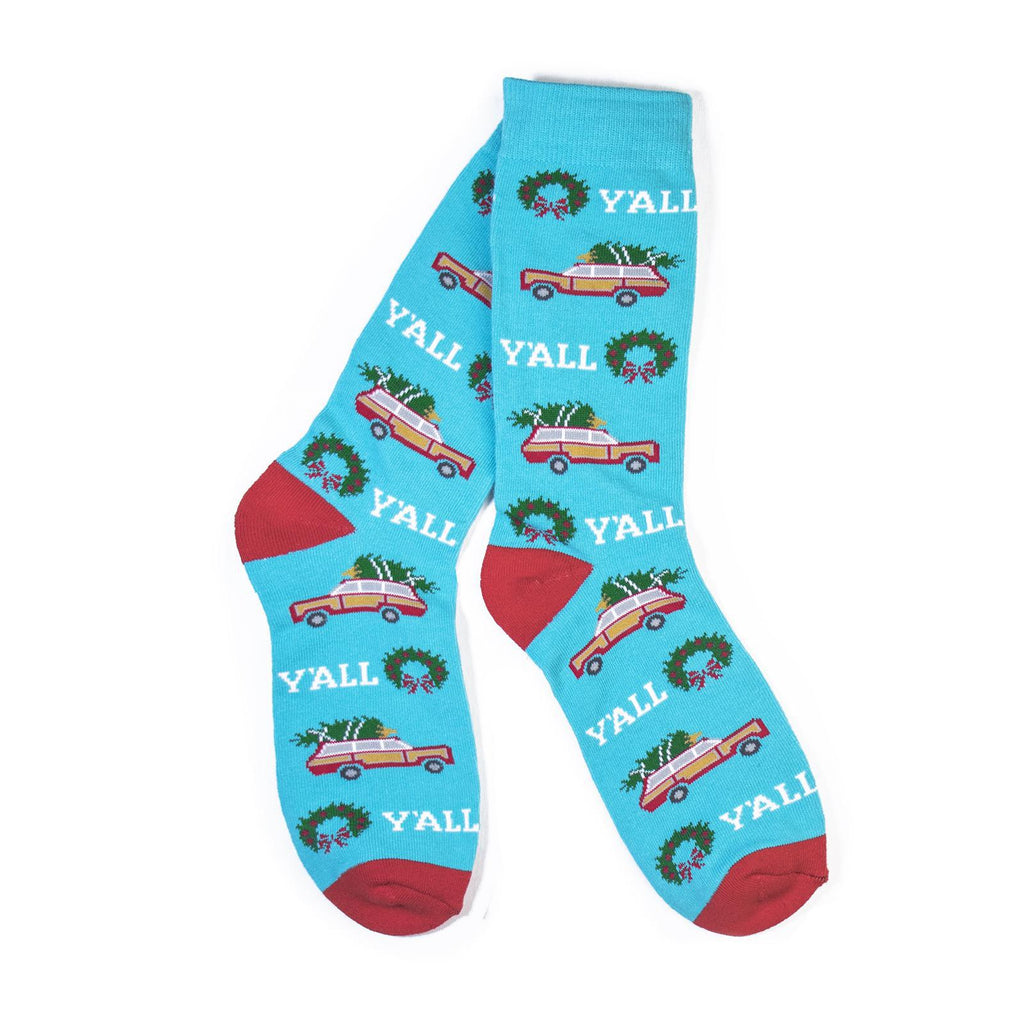 Y'alliday Socks (TEAL)-Socks-KY for KY Store