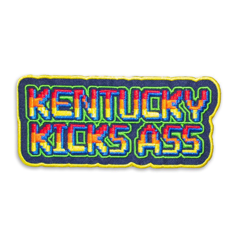 Arcade Kentucky Kicks Ass Patch (Yellow)