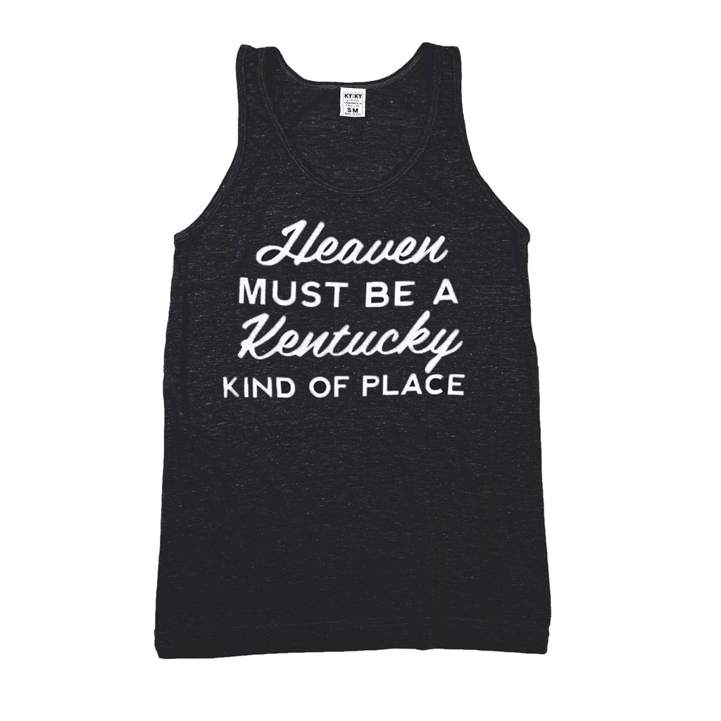 Heaven Must Be A Kentucky Kind of Place Tank Top (Black)-Tank Top-KY for KY Store