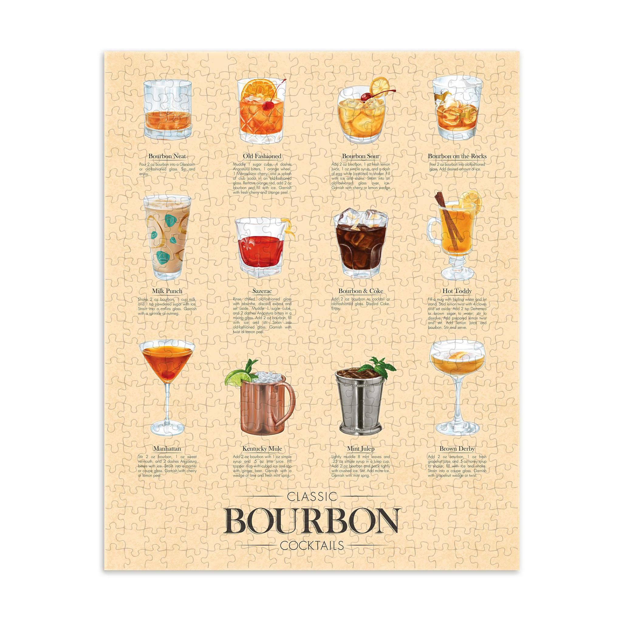 Classic Bourbon Cocktails Puzzle