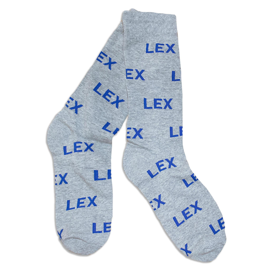 LEX Socks (Grey and Royal)-Socks-KY for KY Store