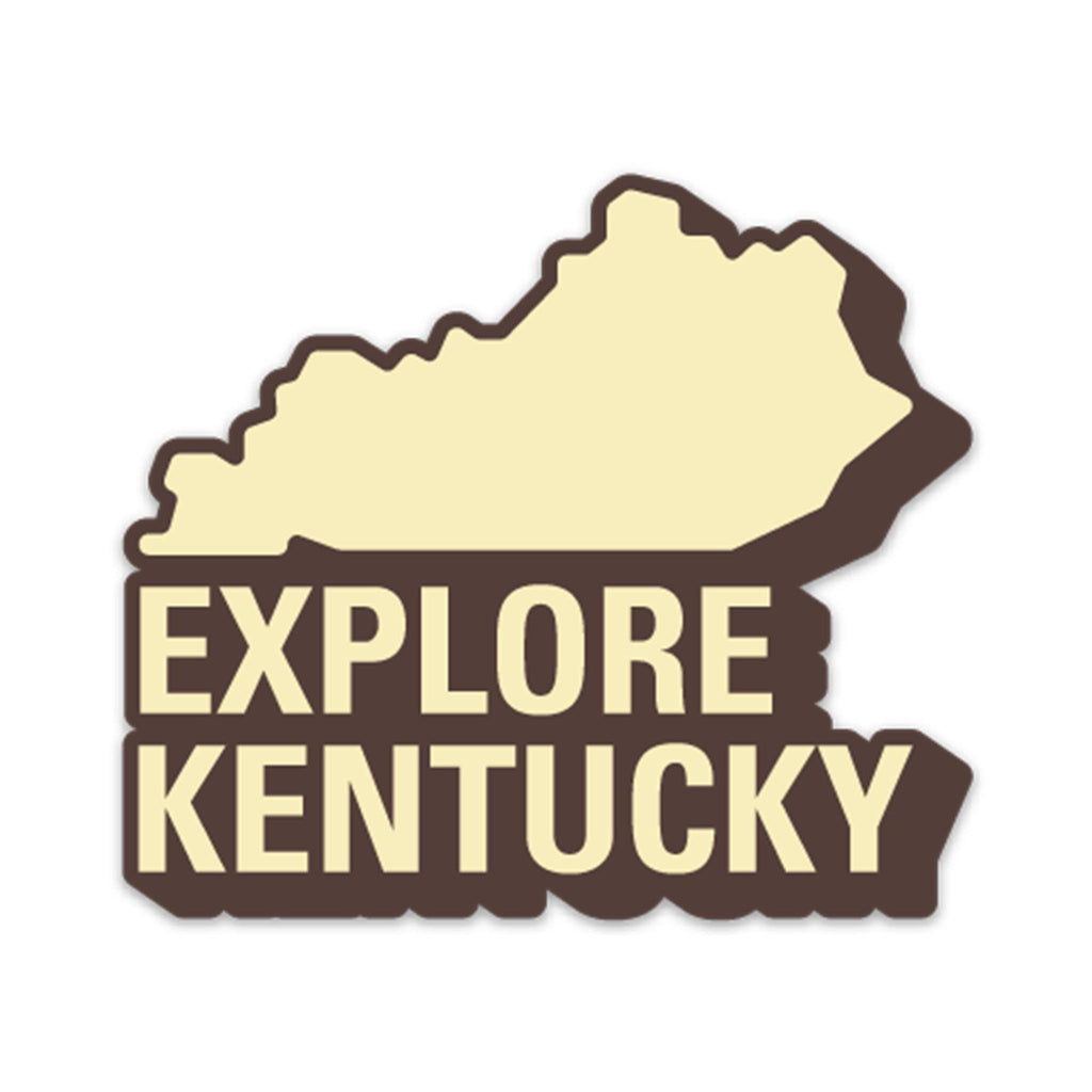 Explore Kentucky No. 1 Sticker (Trailhead Brown)-Stickers-KY for KY Store