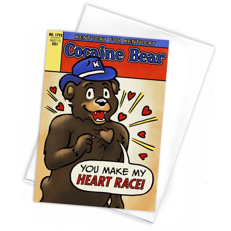 Cocaine Bear Greeting Card