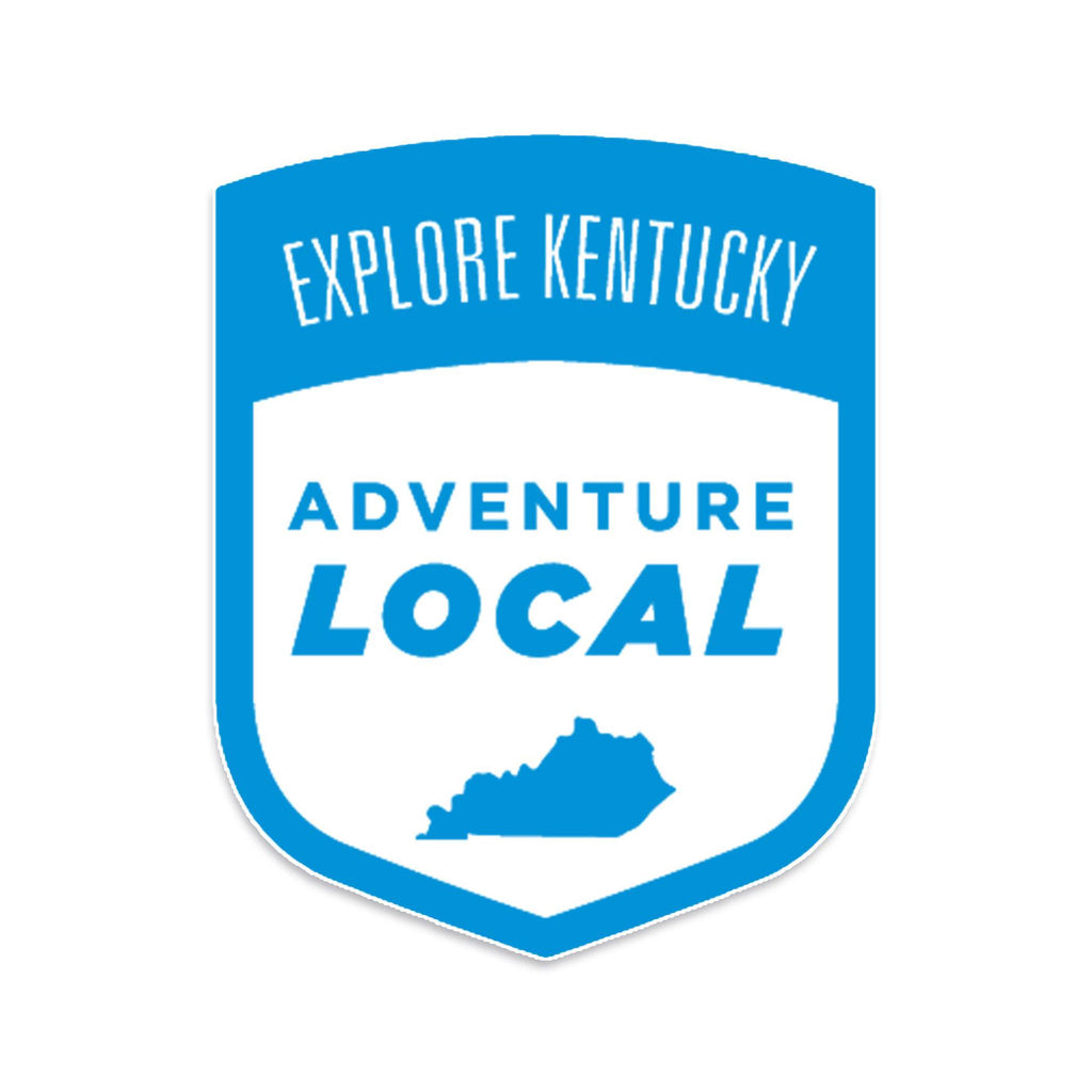 Explore Kentucky's Adventure Local Sticker (Blue)-Stickers-KY for KY Store