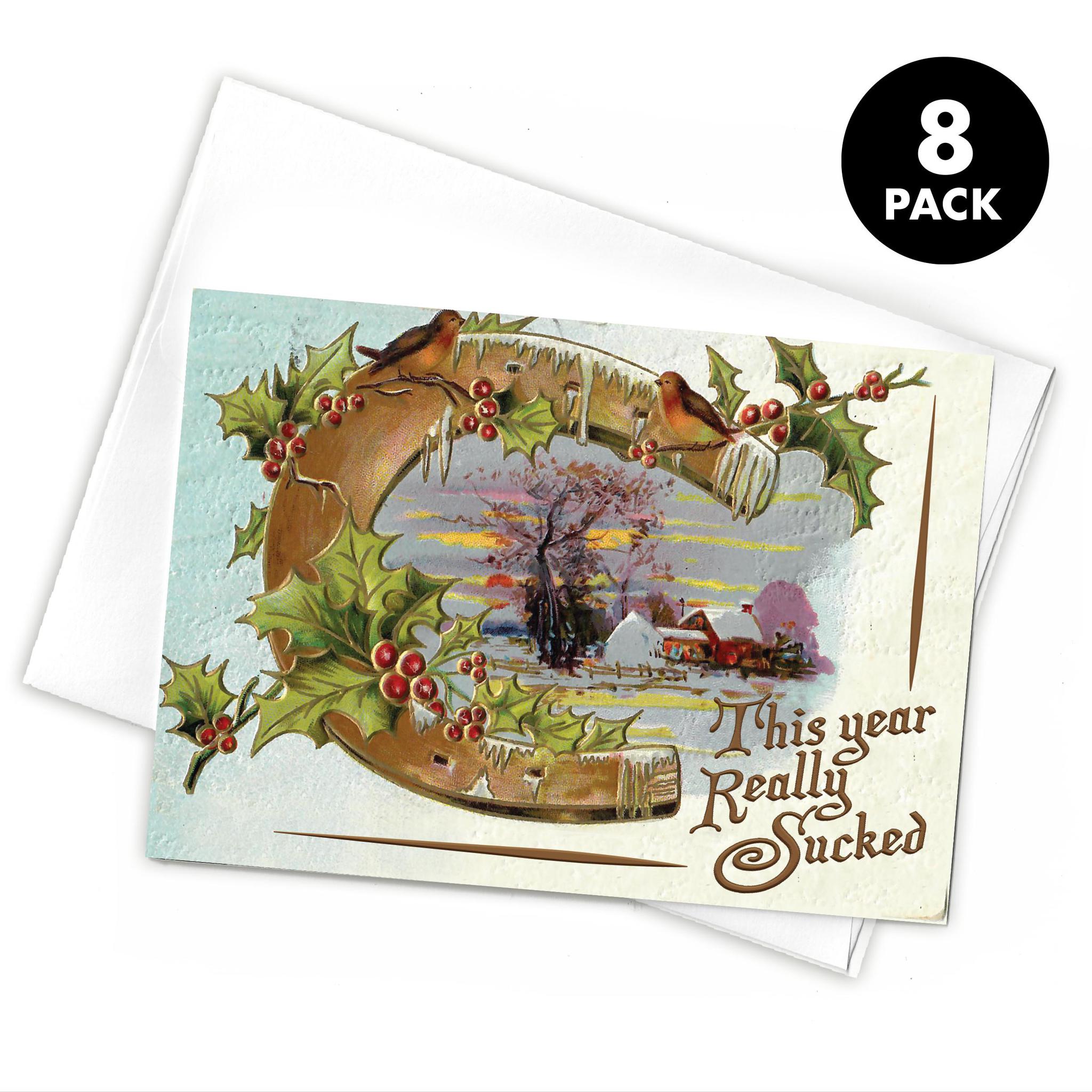 This Year Really Sucked Greeting Card (Pack of 8)-Odds and Ends-KY for KY Store