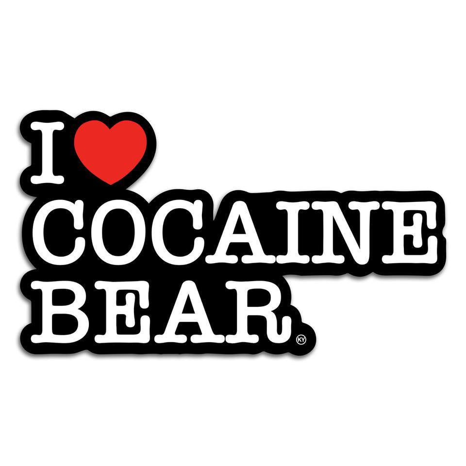 I Heart Cocaine Bear Sticker