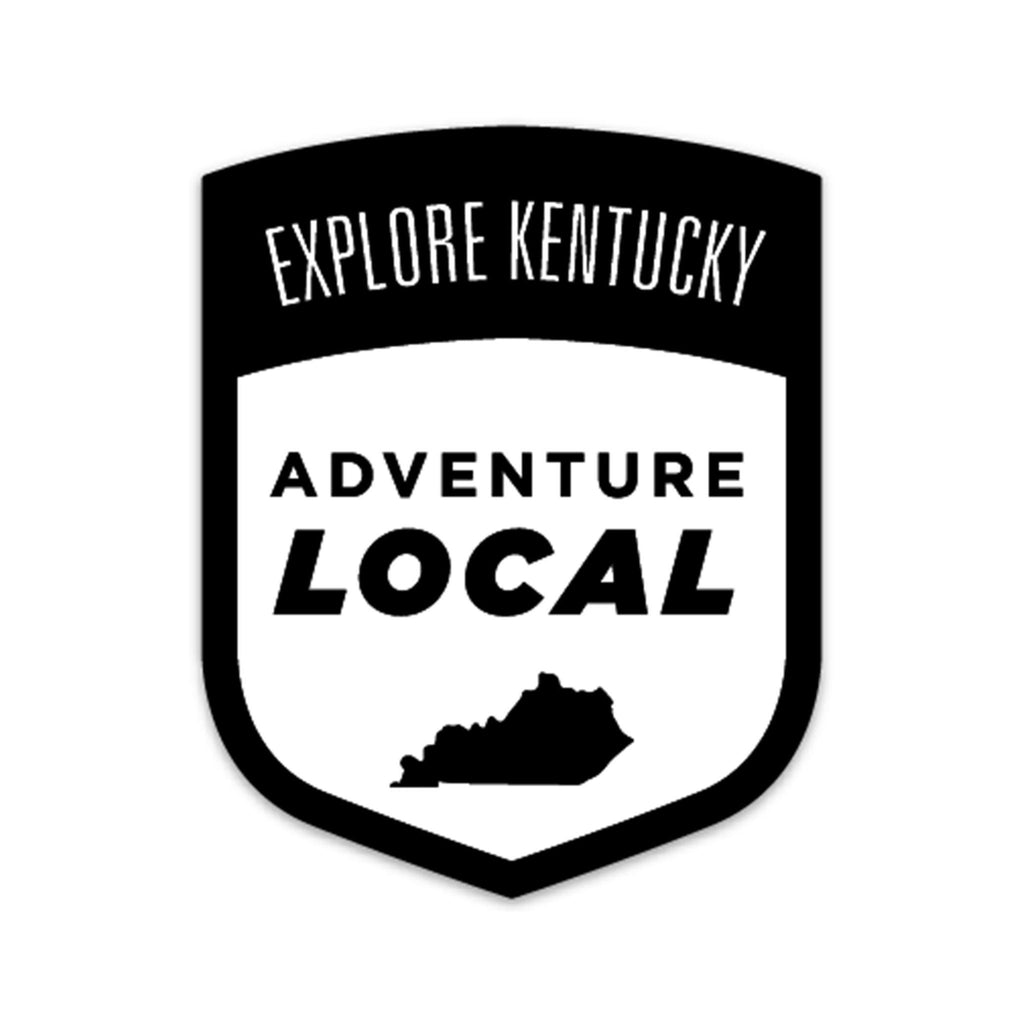 Explore Kentucky's Adventure Local Sticker (Black)-Stickers-KY for KY Store
