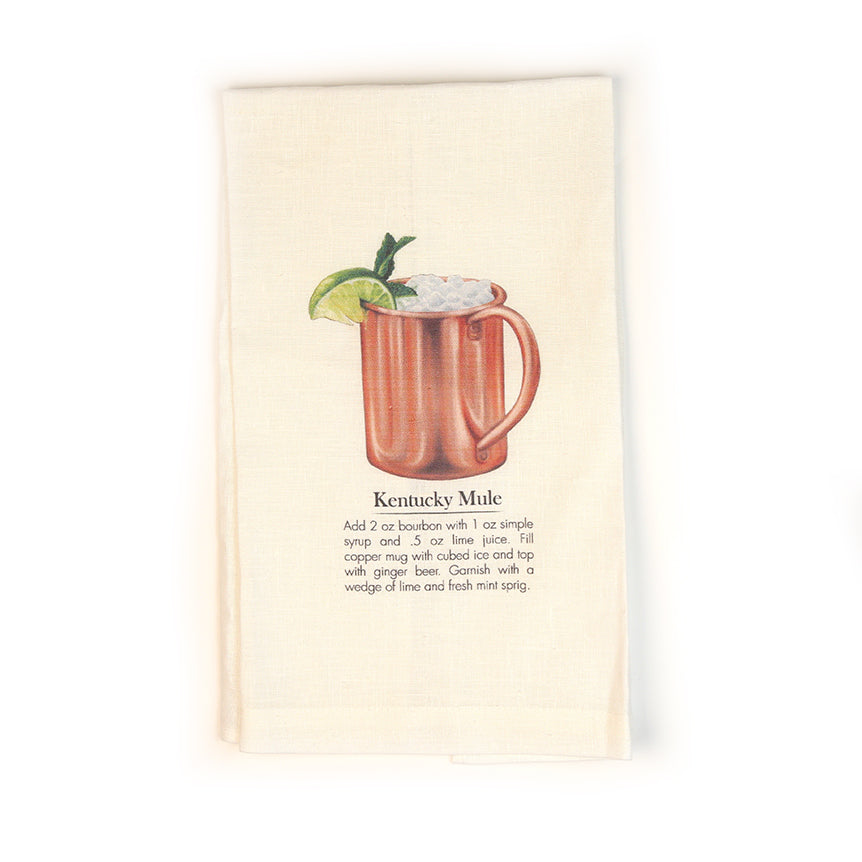 Kentucky Mule Cocktail Tea Towel-Odds and Ends-KY for KY Store