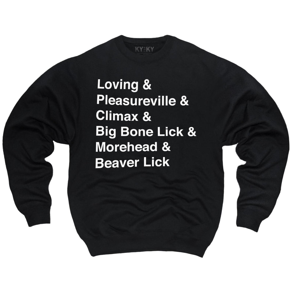 Sexy Kentucky Cities Sweatshirt-Sweatshirt-KY for KY Store