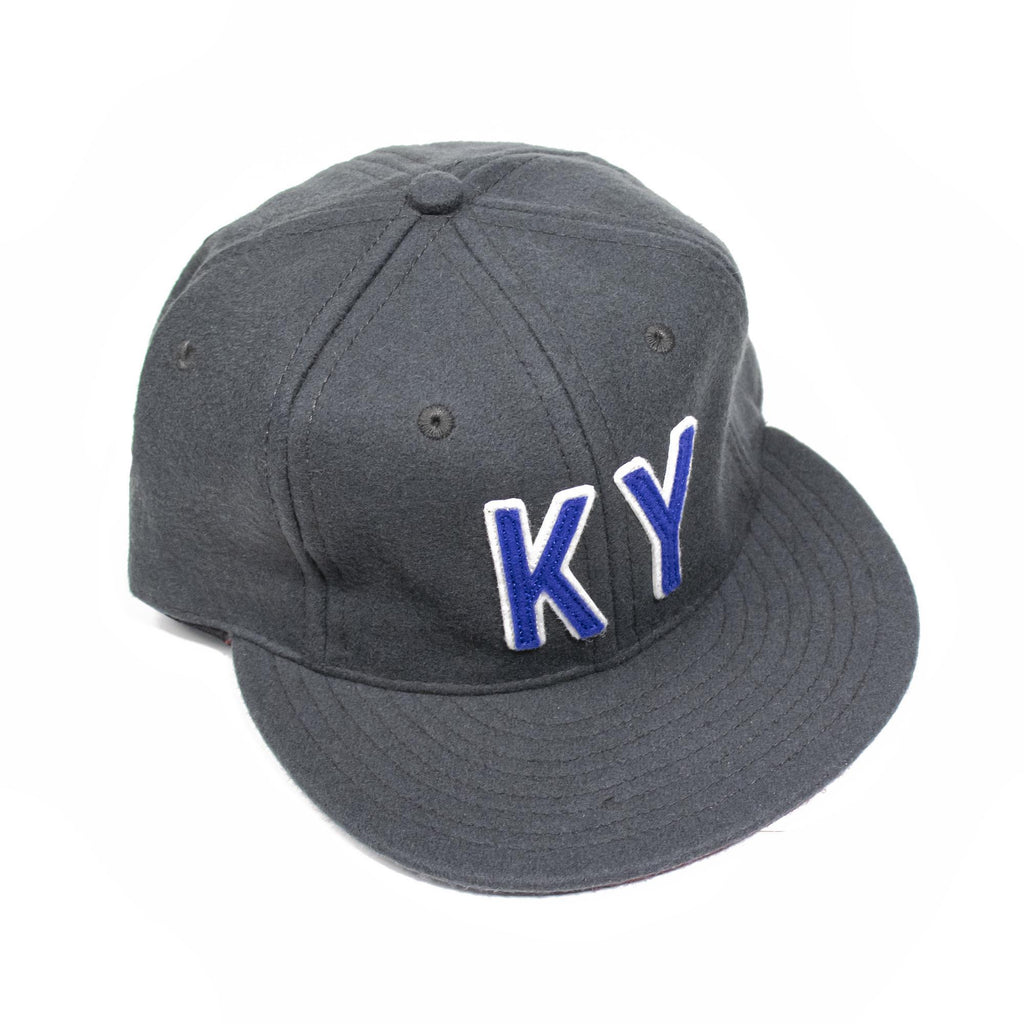 KY Ebbets Hat (Charcoal and Royal/White)-Hat-KY for KY Store