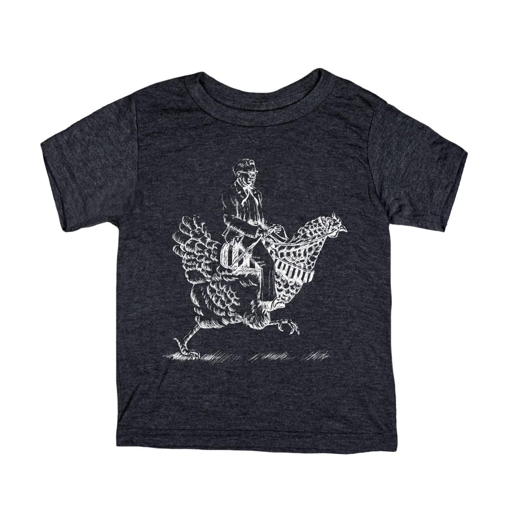 Colonel Sanders Riding A Chicken Kids T-Shirt-Kids-KY for KY Store