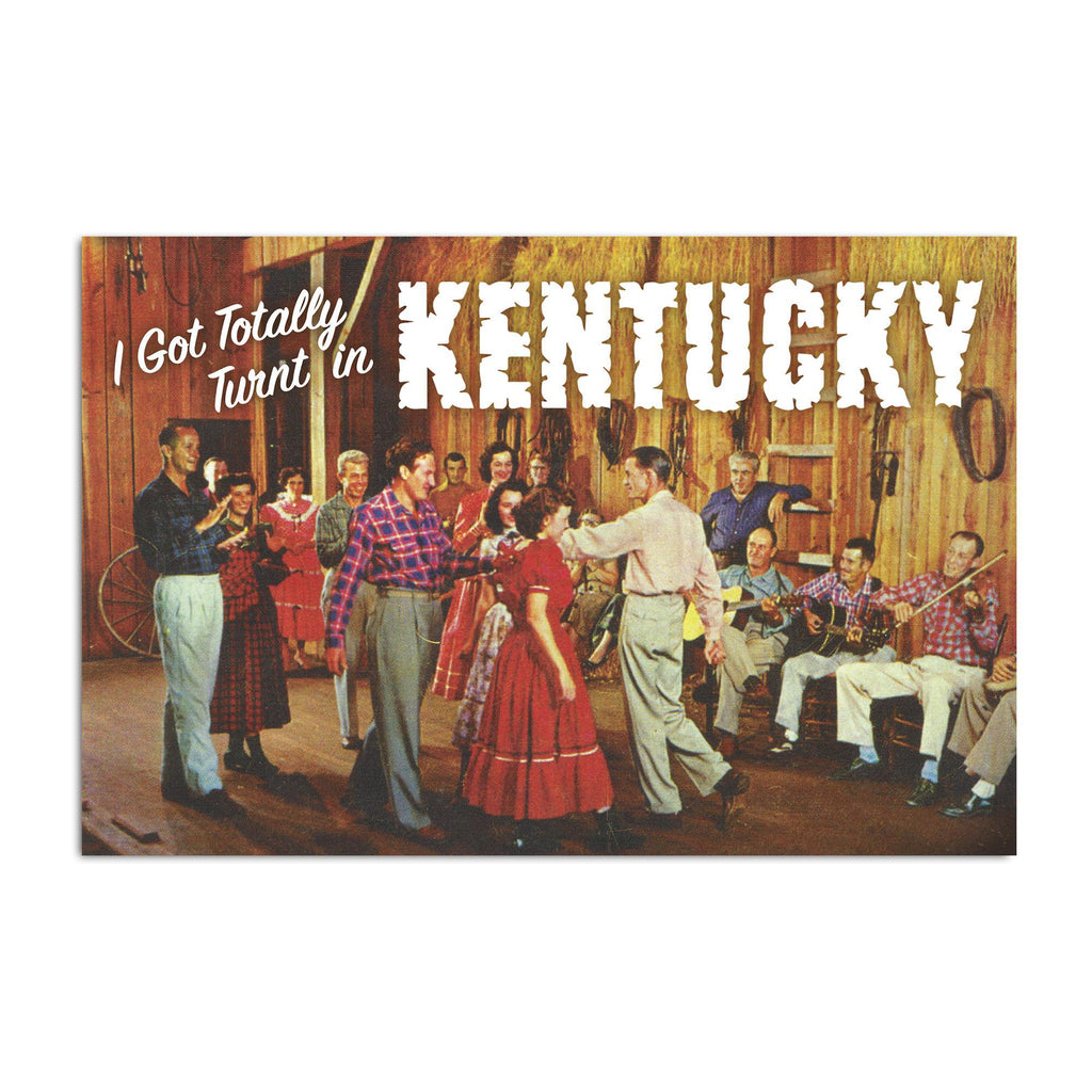 Turnt In Kentucky Postcard-Odds and Ends-KY for KY Store
