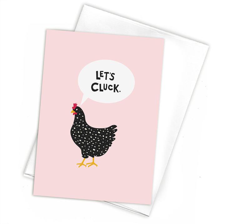 Let's Cluck Greeting Card-KY for KY Store