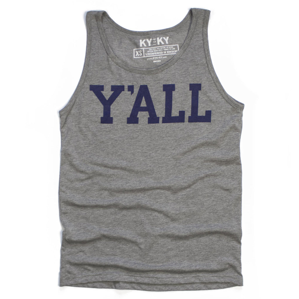 Y'ALL Tank Top (Grey)-Tank Top-KY for KY Store