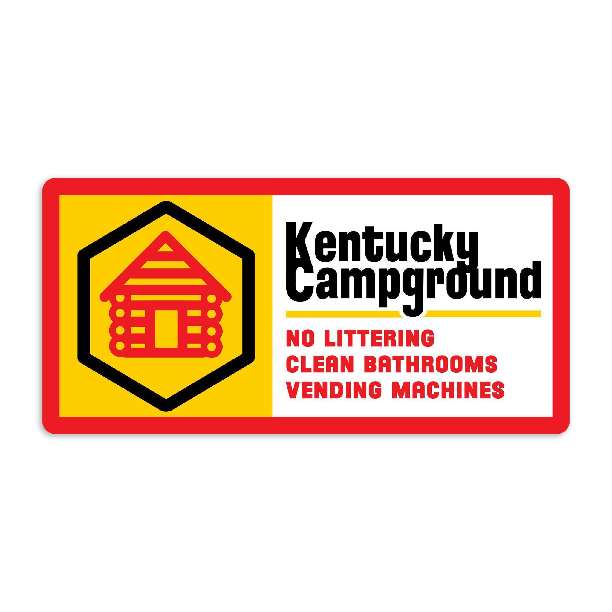 Kentucky Campground Sticker-Stickers-KY for KY Store