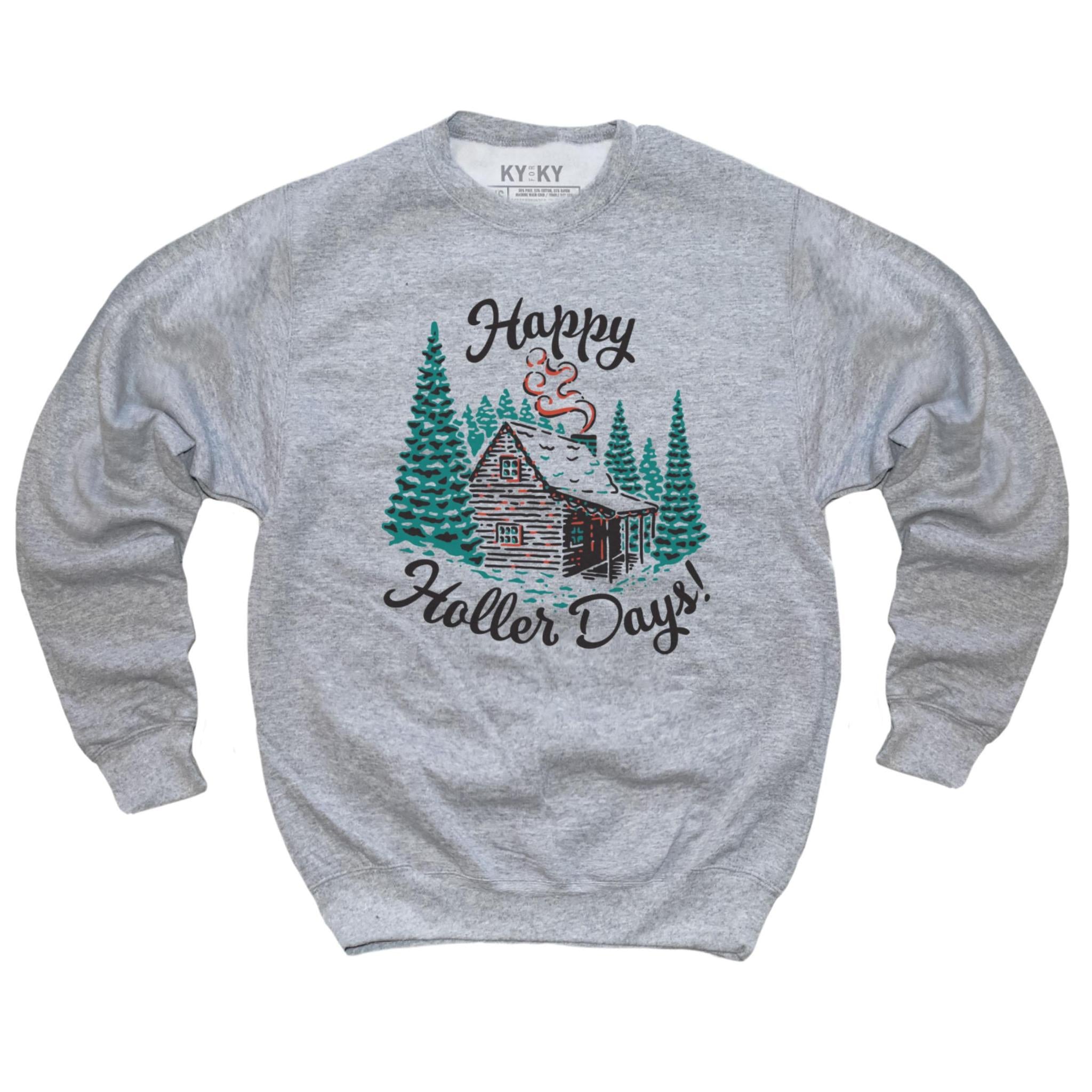 Happy Hollerdays Sweatshirt-Sweatshirt-KY for KY Store