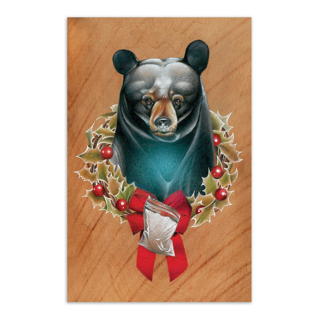 Cocaine Bear "White" Christmas Print-Prints-KY for KY Store