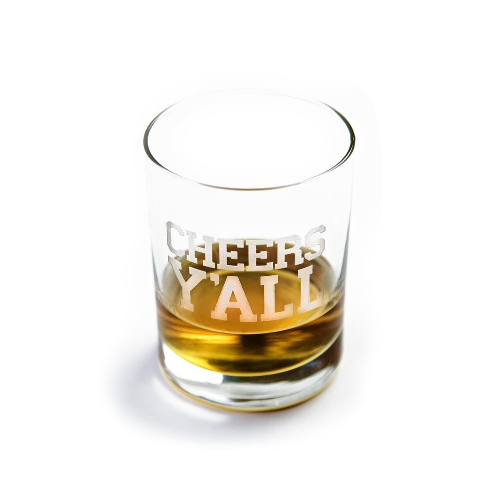 Cheers Y'ALL Bourbon Glass-Glass-KY for KY Store