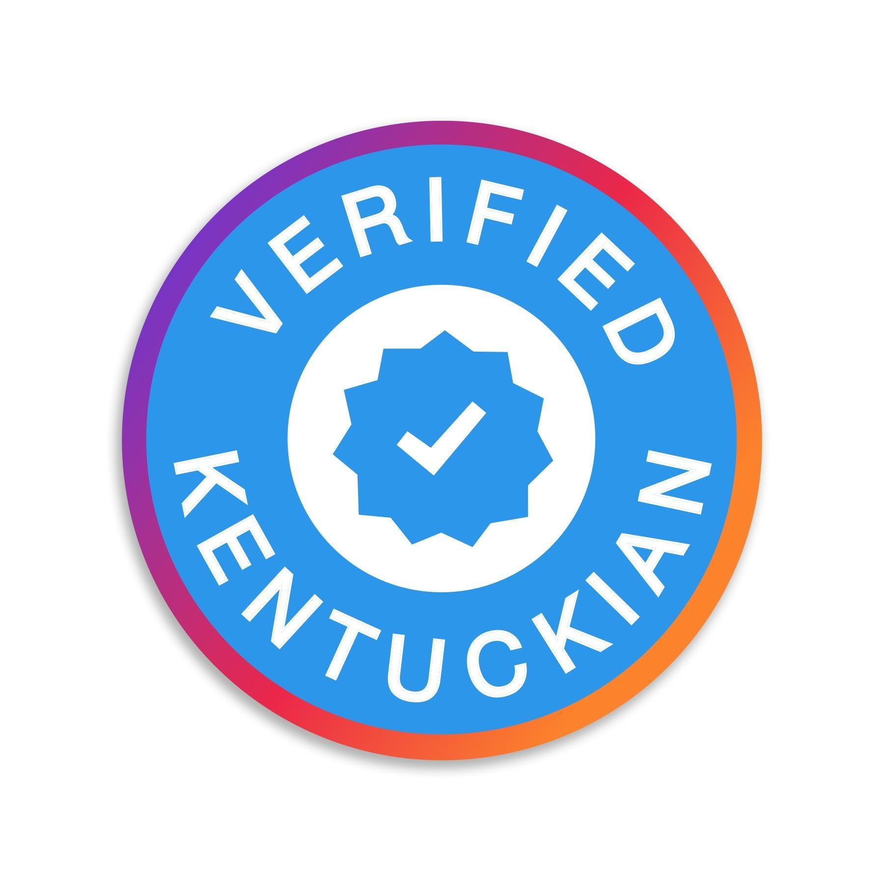 Verified Kentuckian-Stickers-KY for KY Store