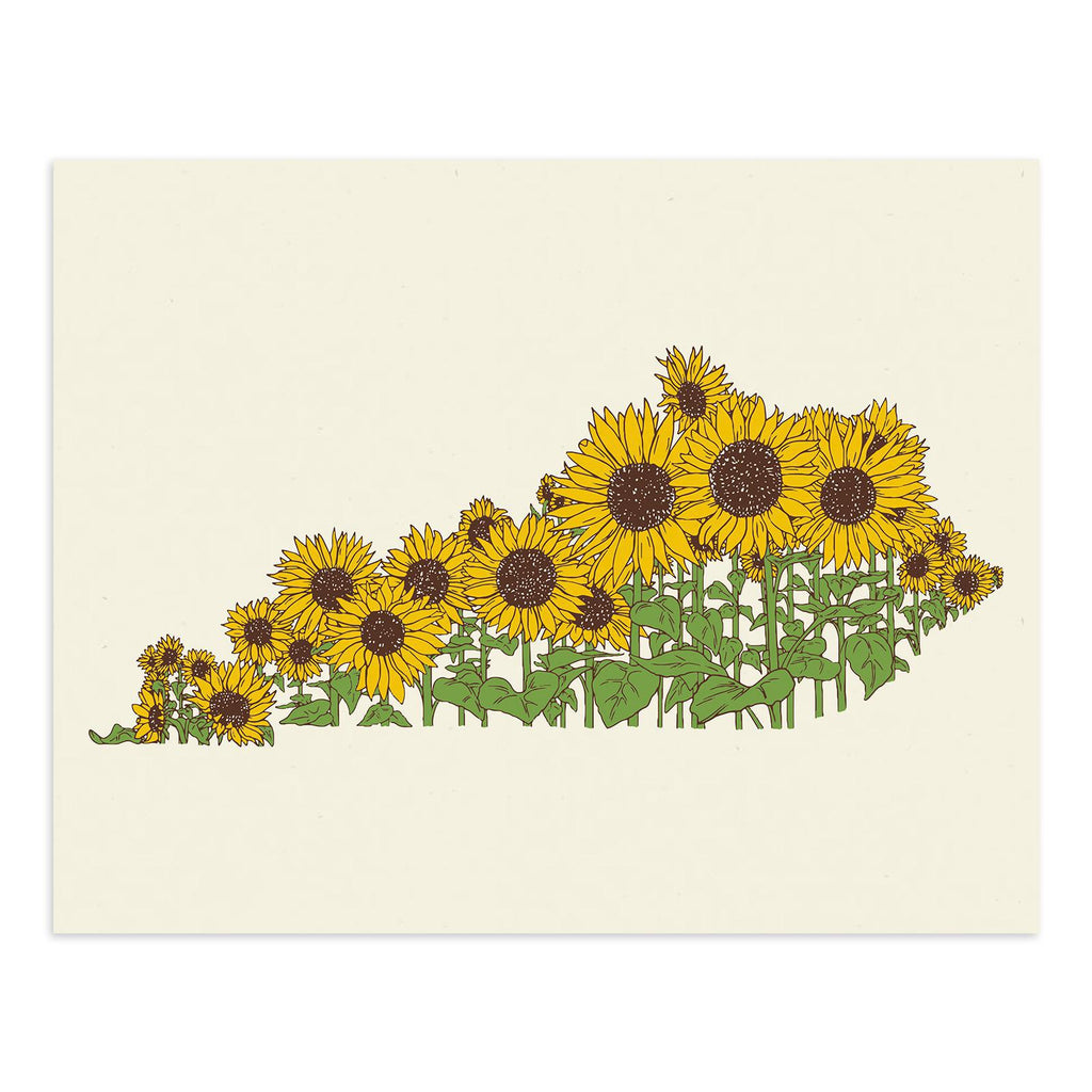 Sunflower Ky Print-Prints-KY for KY Store