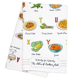 ABCs of Southern Food Tea Towel