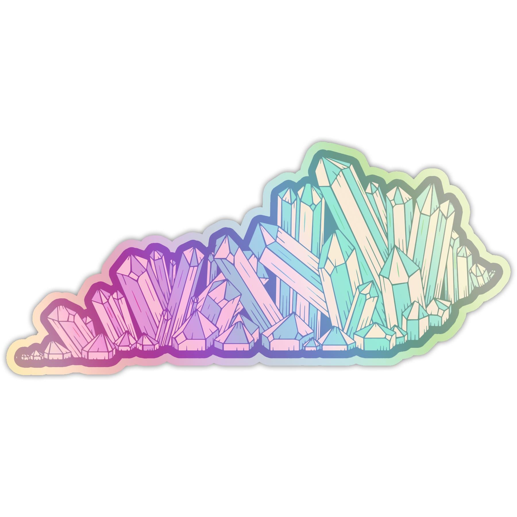 Holographic Good Vibes Sticker-Stickers-KY for KY Store