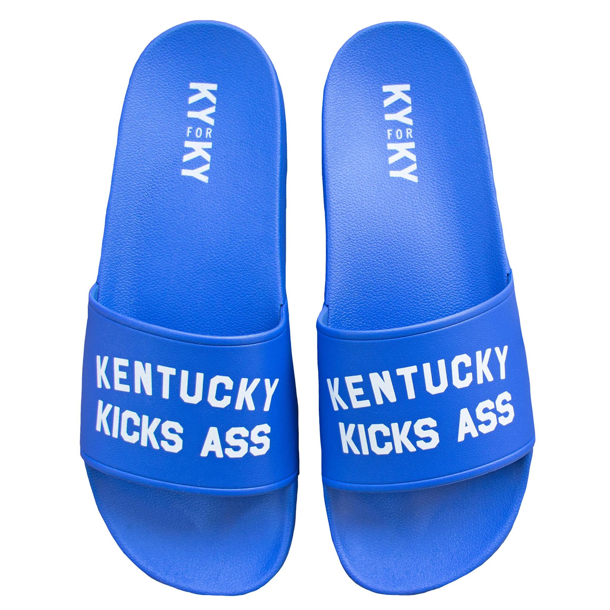 Kentucky Kicks Ass Slide Sandals-KY for KY Store