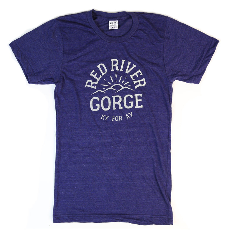 Red River Gorge T-Shirt (Blue)-T-Shirt-KY for KY Store