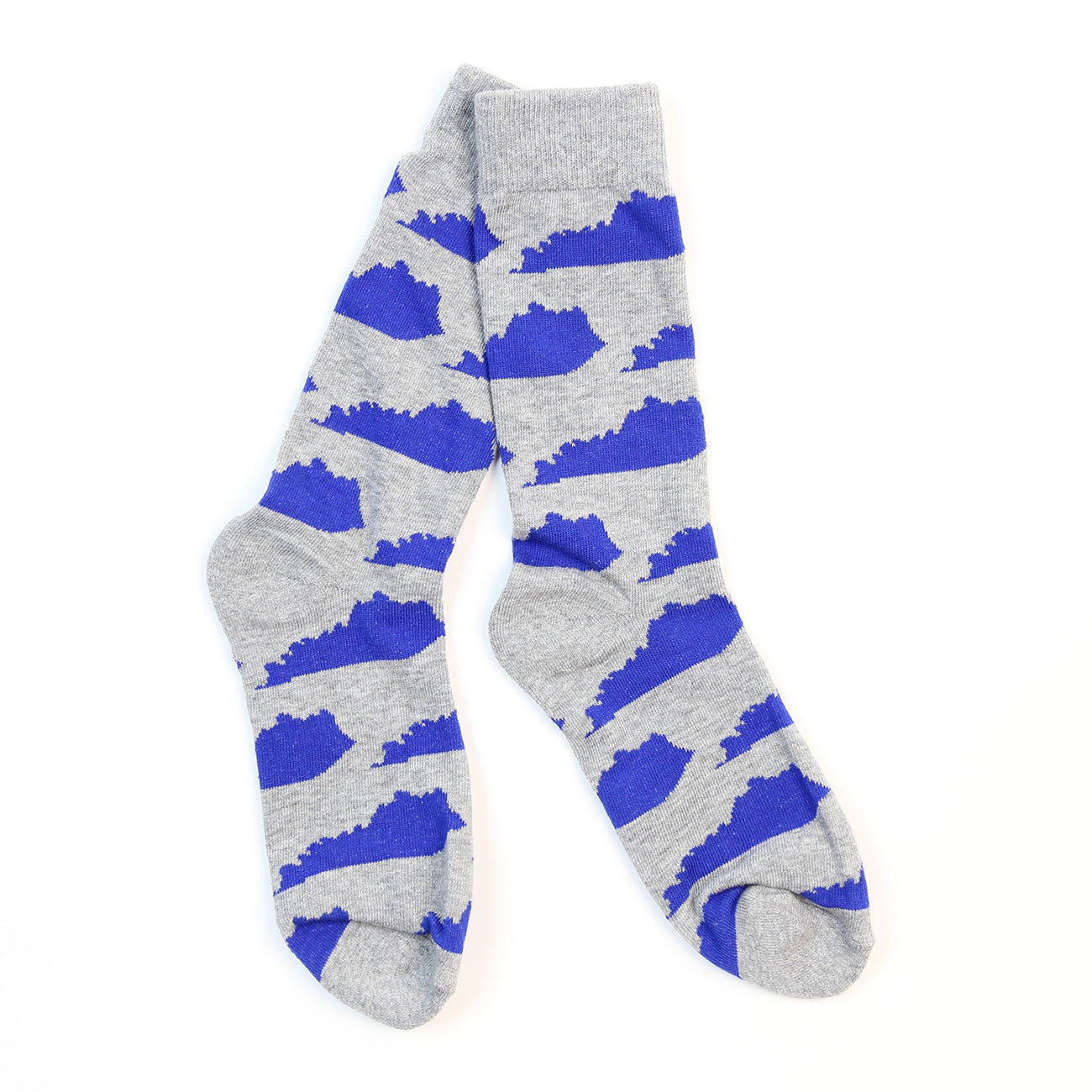 KY Shape Socks (Grey and Blue)-Socks-KY for KY Store