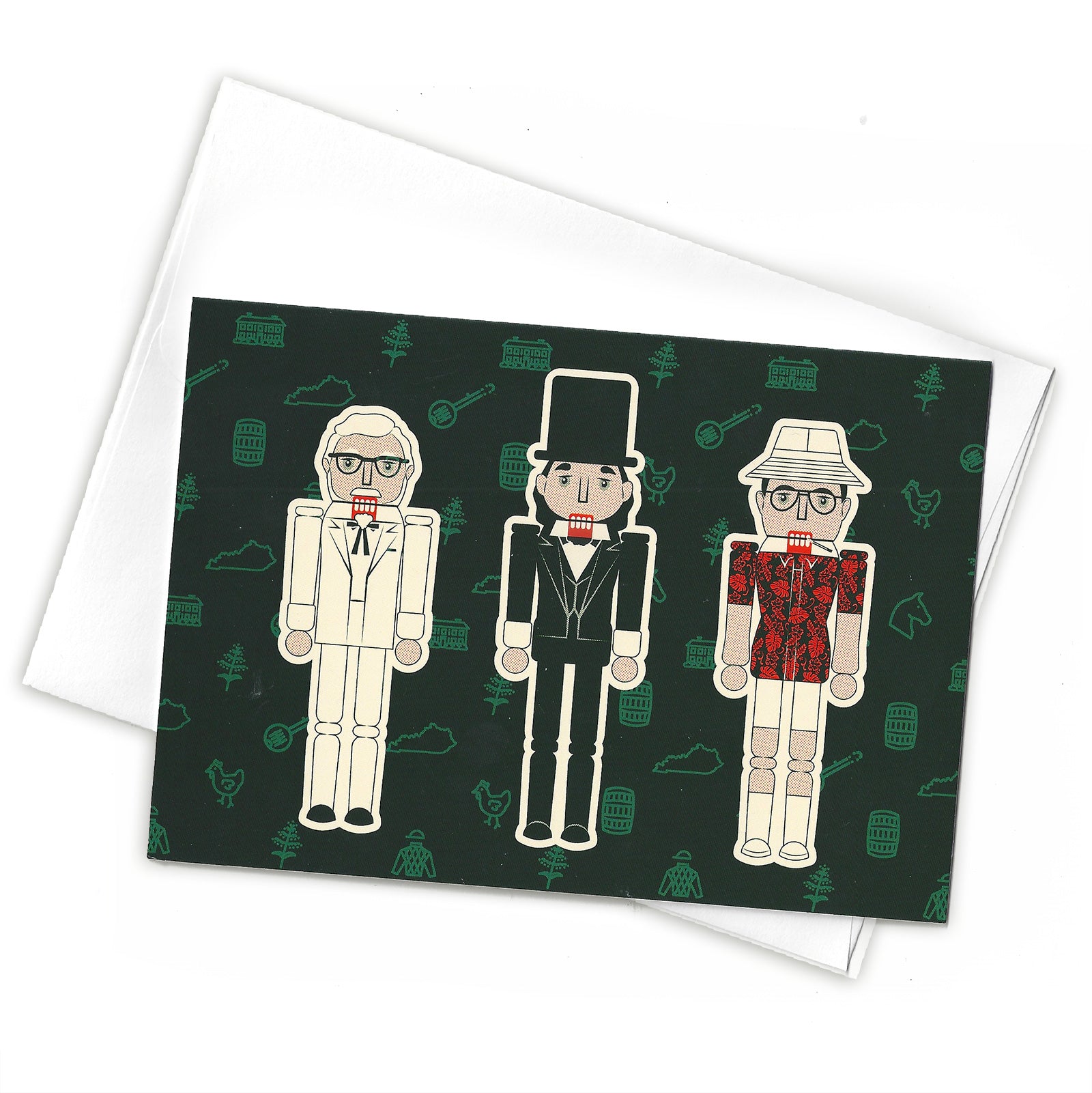 Kentucky Nutcrackers Greeting Card-Odds and Ends-KY for KY Store