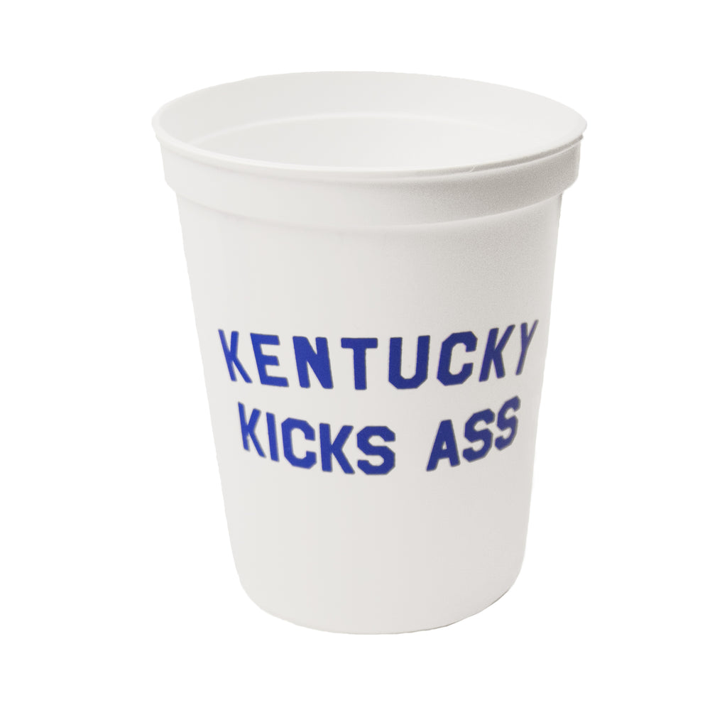 Kentucky Kicks Ass Stadium Cup (White)-Odds and Ends-KY for KY Store