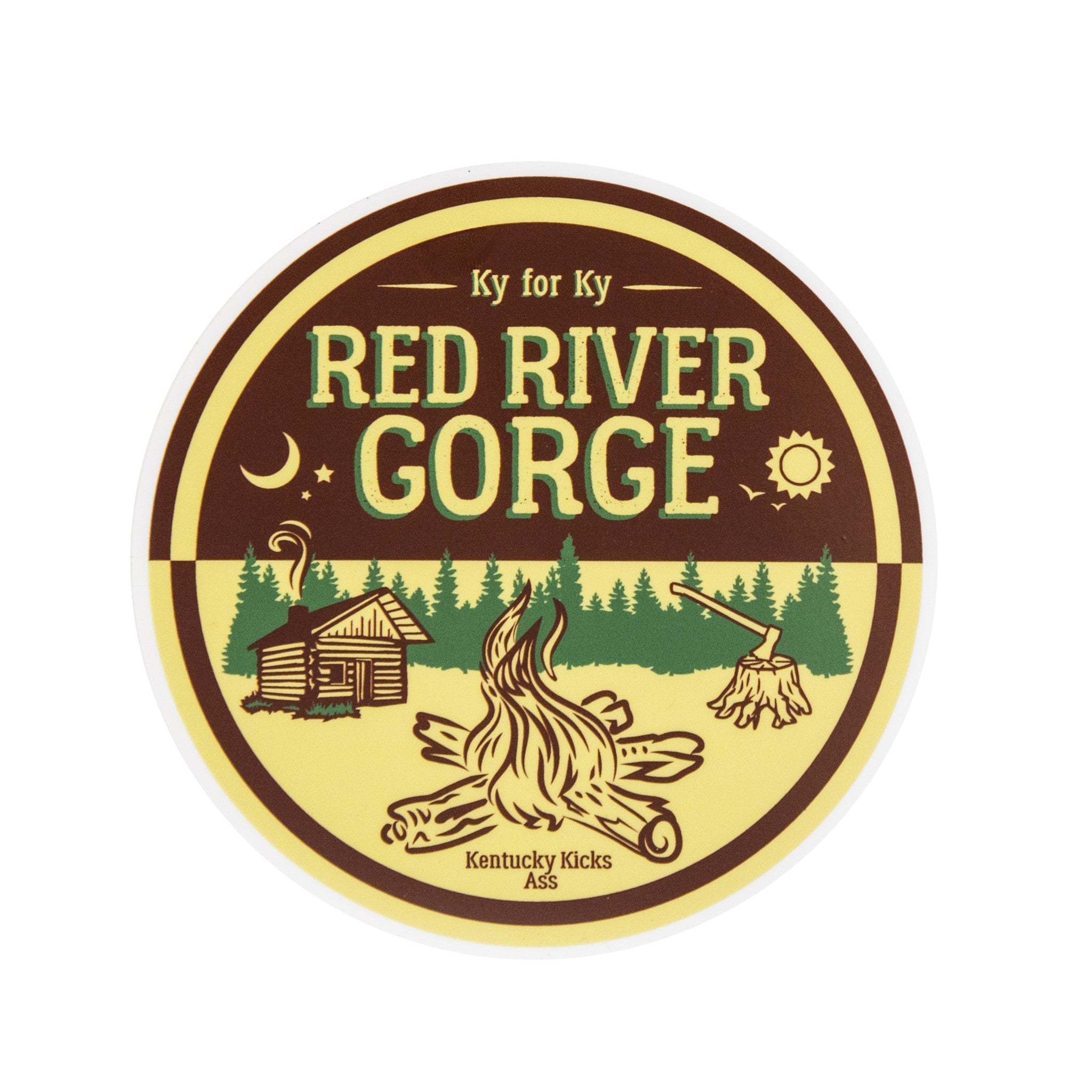 Red River Gorge Camp Sticker-Stickers-KY for KY Store